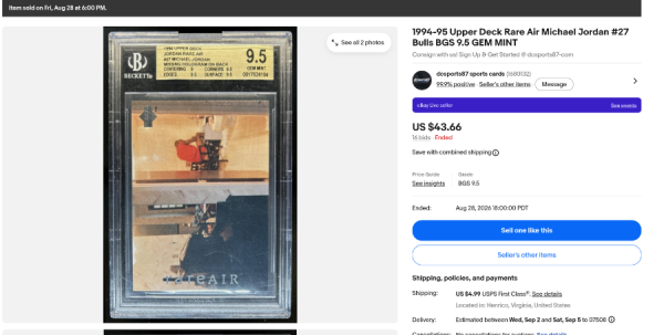 Screenshot 2026-08-29 at 19-03-37 1994-95 Upper Deck Rare Air Michael Jordan #27 Bulls BGS 9.5 GEM MINT eBay.png
