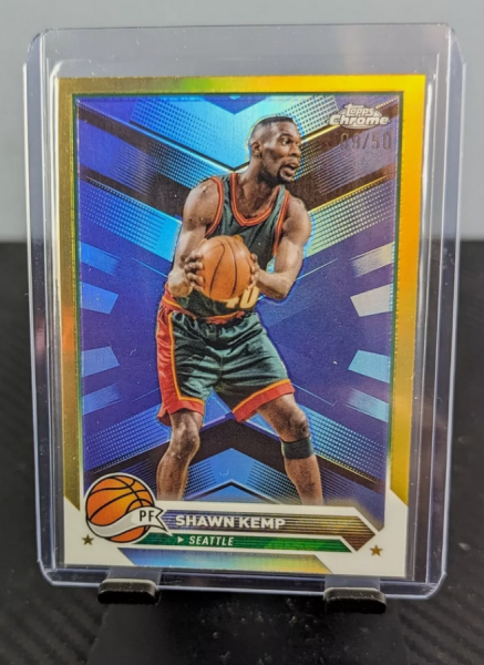 2023-24 Topps Chrome Basketball Shawn Kemp GOLD Refractor 09_50 Card eBay2.png